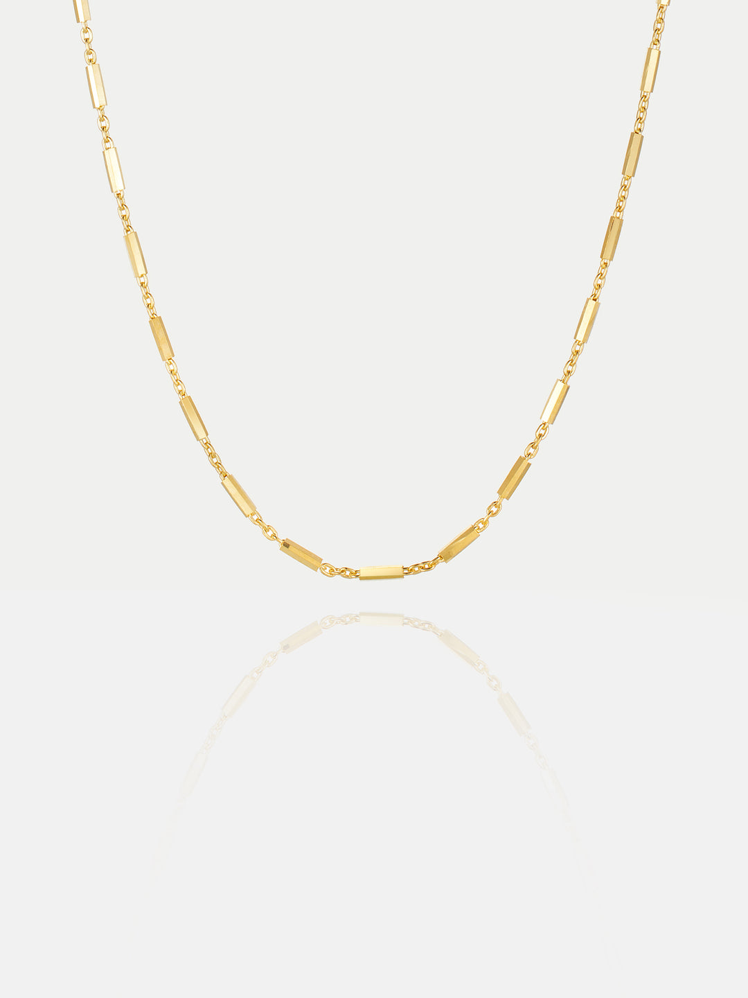 1.0mm Oval Long Diamond Cut Chain