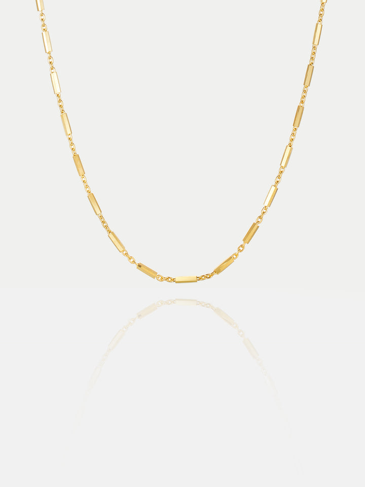 1.0mm Oval Long Diamond Cut Chain