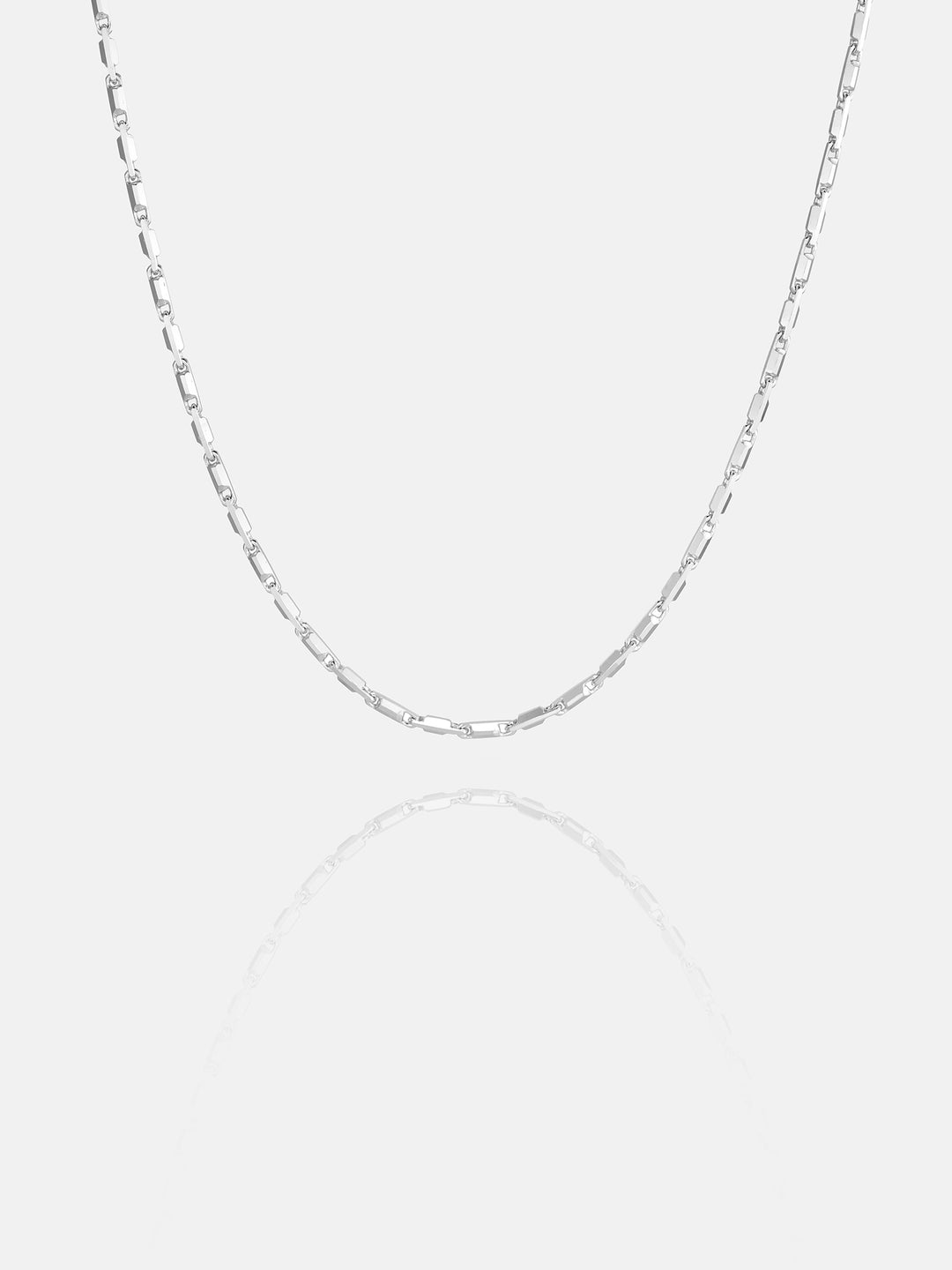 1.3mm Italian Silver Column Chain
