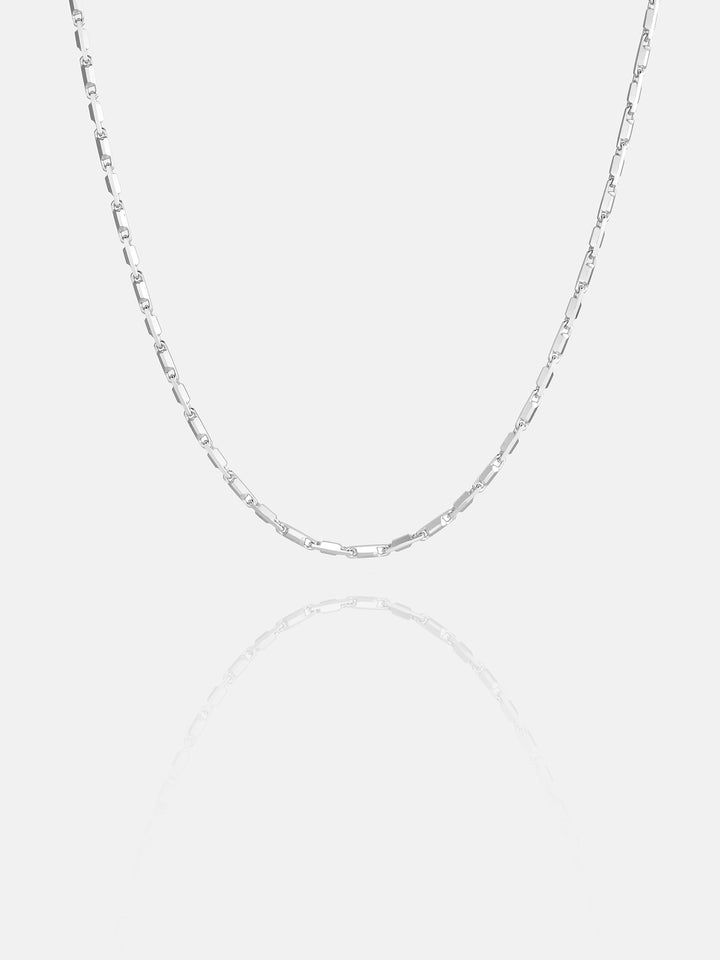 1.3mm Italian Silver Column Chain