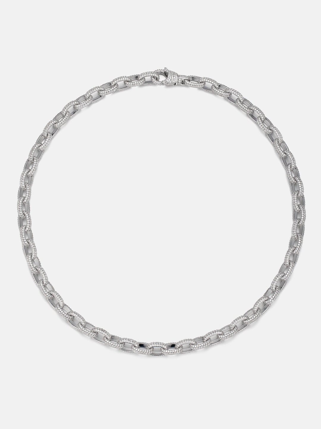 10mm S925 Moissanite Rolo Link Chain Or Bracelet
