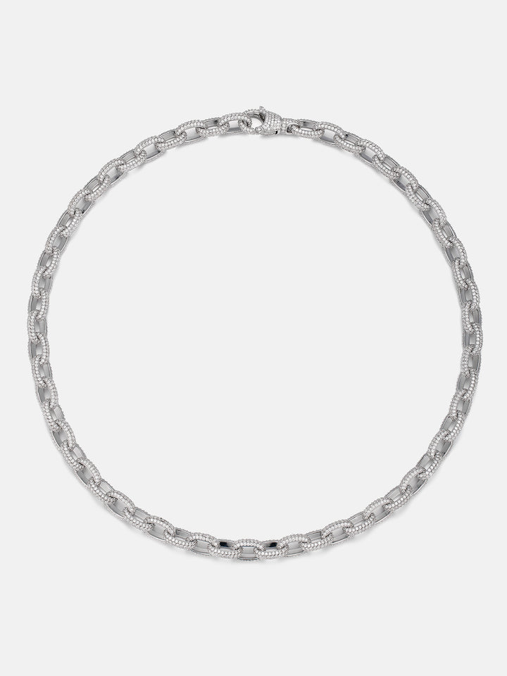 10mm S925 Moissanite Rolo Link Chain Or Bracelet