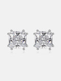 2.5CT Asscher Solitaire Moissanite Earrings
