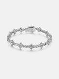 8mm Moissanite Cross Tennis Bracelet