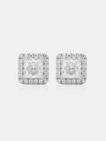 Custom S925 Princess Cut Stud Earrings