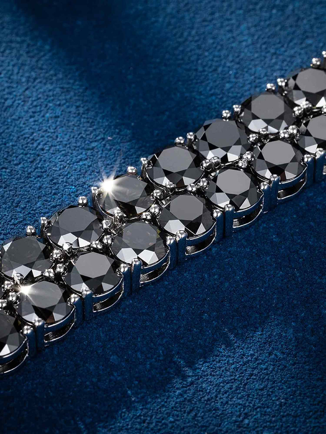 Rare Black Moissanite Tennis Bracelet