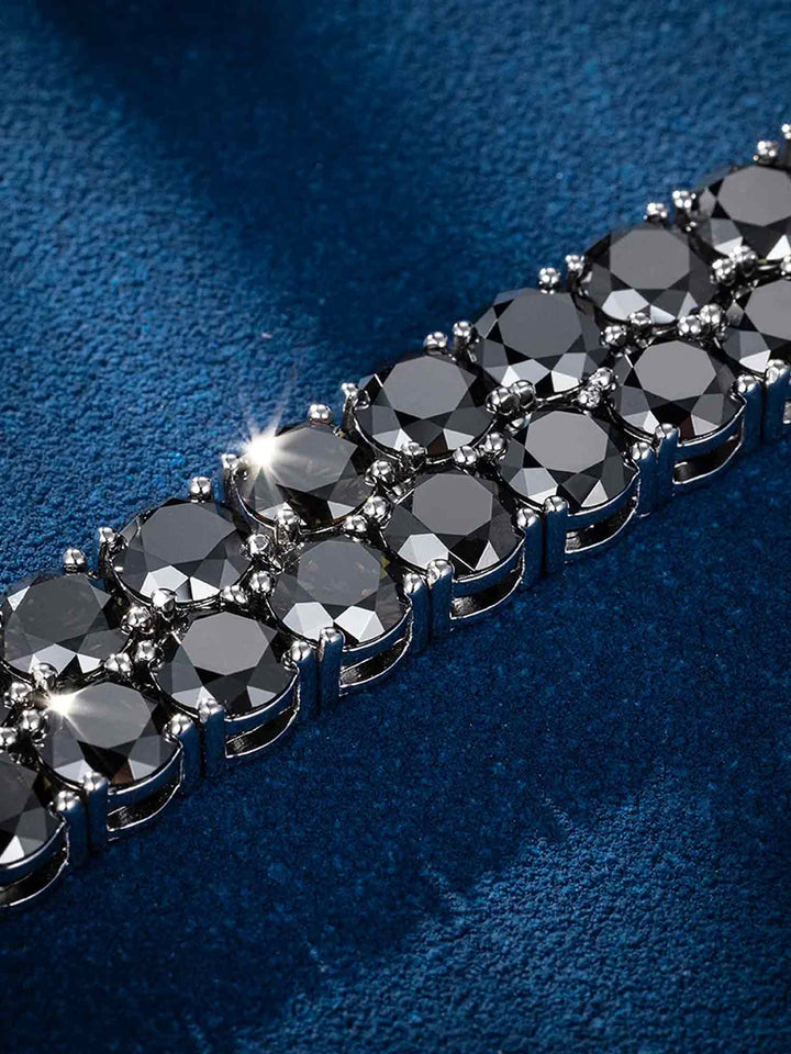 Rare Black Moissanite Tennis Bracelet