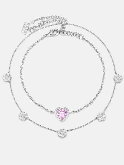 $259 Moissanite Bracelet+Necklace Set