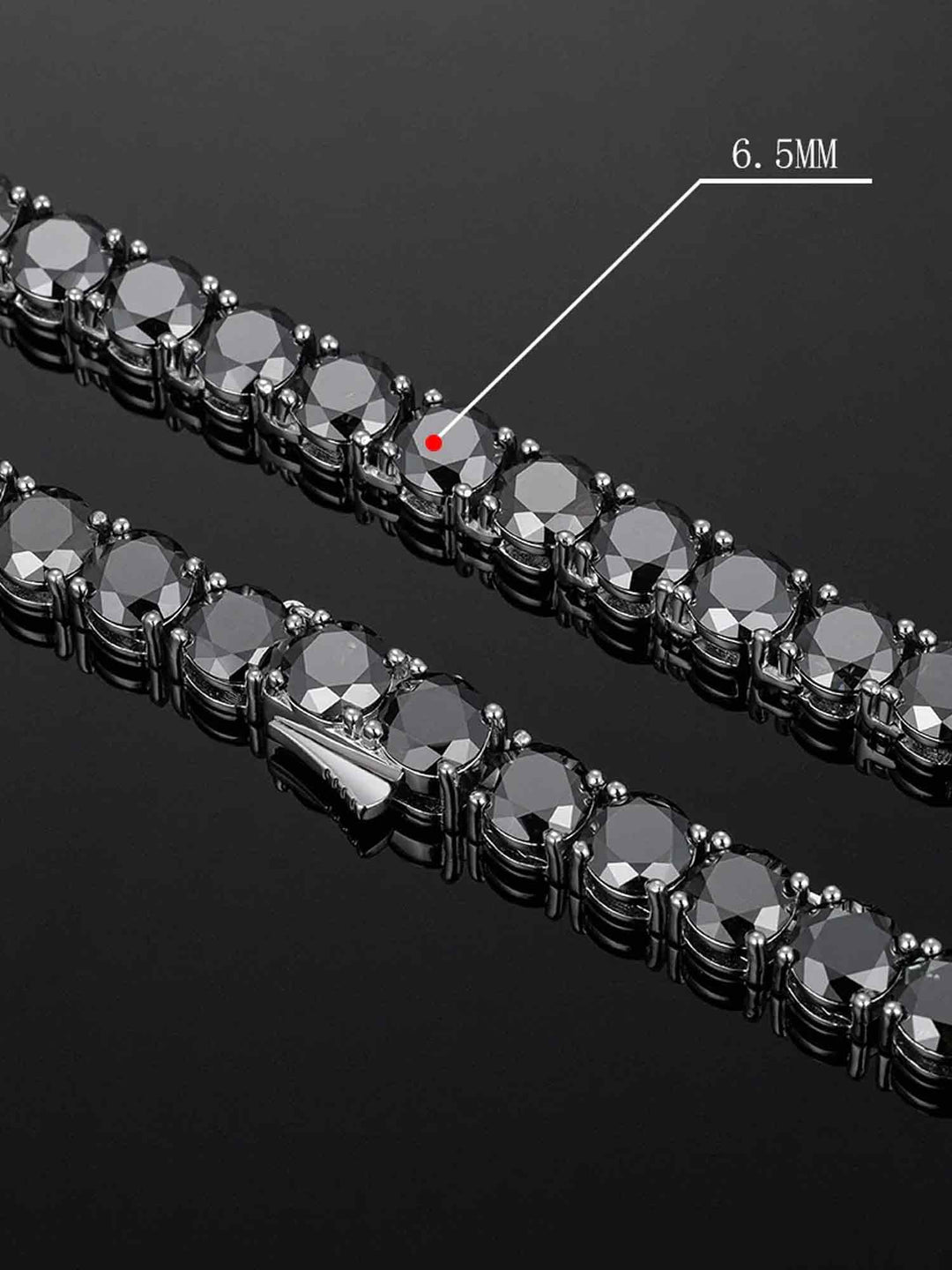 Rare Black Moissanite Tennis Bracelet