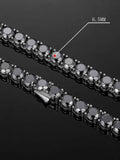 Rare Black Moissanite Tennis Bracelet