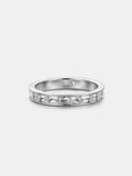 3.2MM Baguette Moissanite Single Row Eternity Ring