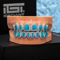 Spiderweb Turquoise And Diamond Grillz