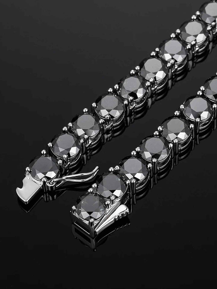 Rare Black Moissanite Tennis Bracelet