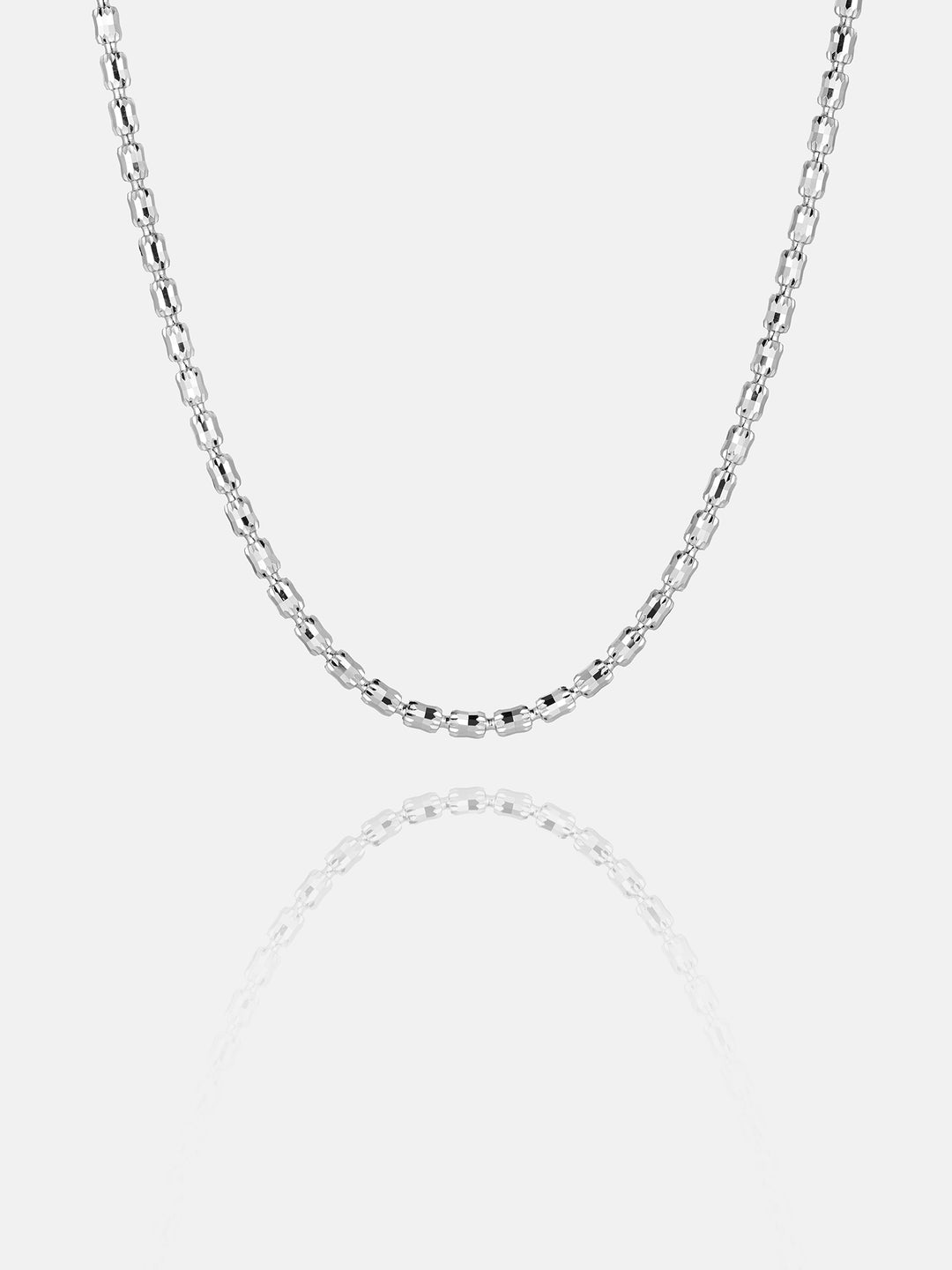 3mm Barrel Crystal Cut Bead Chain