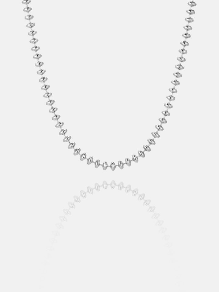 3mm Italian Silver Abacus Beads chain