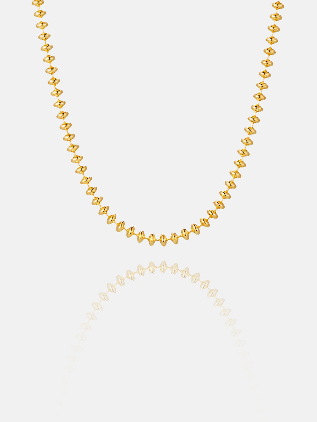 3mm Italian Silver Abacus Beads chain