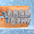 50 Pointer Stone On Center W Opal Cross Grillz