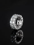 5mm Two Row Moissanite Eternity Ring