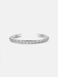 6mm Moissanite Catholic Cross Bangle Bracelet