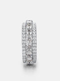 9MM S925 Round Moissanite Rotatable Ring