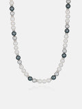 7mm Moissanite Multicolor Pearl Chain Or Bracelet With OT Clasp