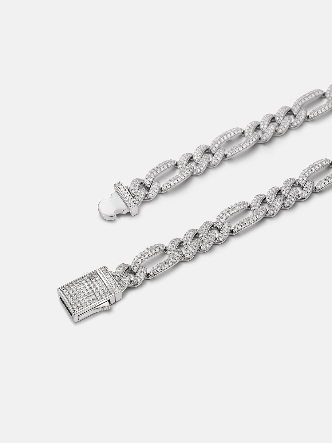 8MM S925 Moissanite Figaro Chain