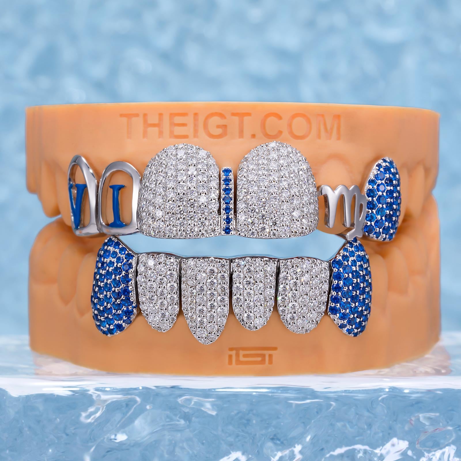 Capricorn Blue Fang Grillz – ICEGIANT