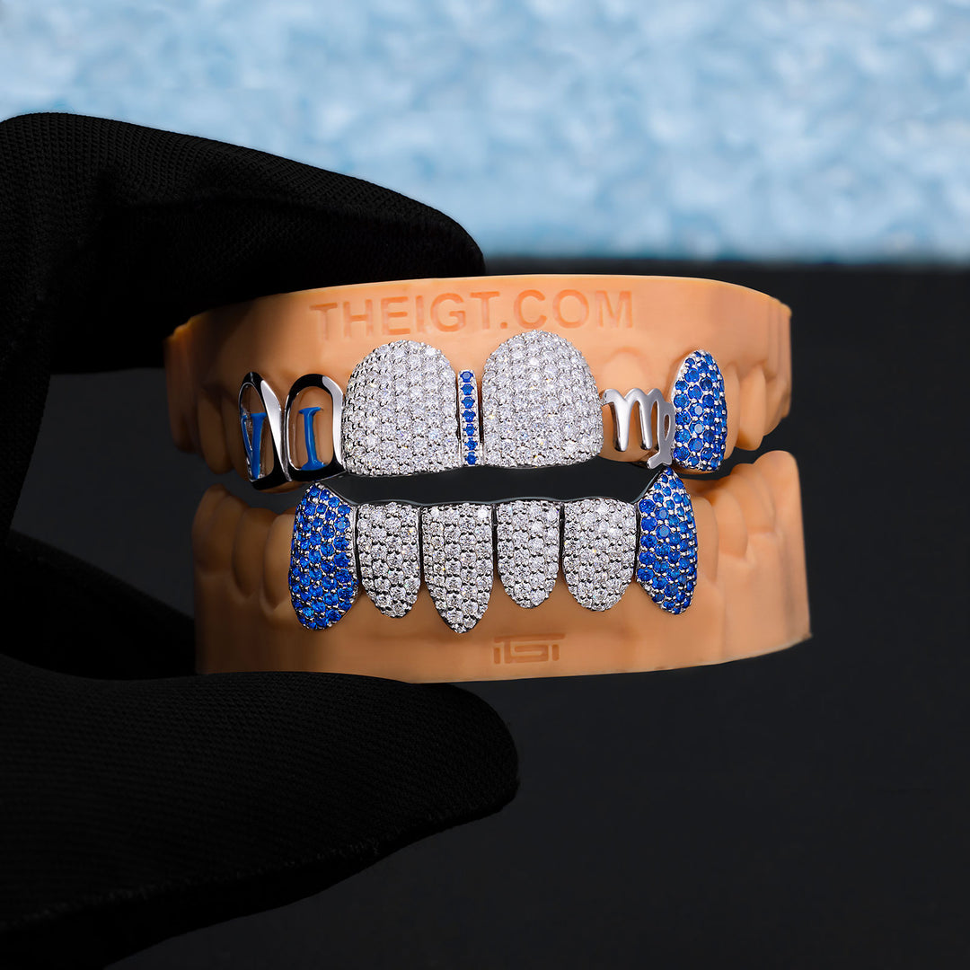 Capricorn Blue Fang Grillz
