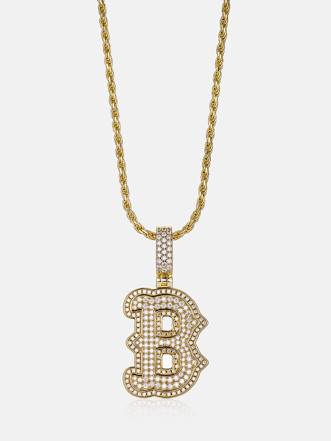 Custom Made B Moissanite Pendant