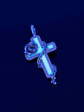 Cyberpunk Fluorescent Cross Pendant