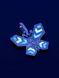 Cyberpunk Fluorescent Butterfly Pendant
