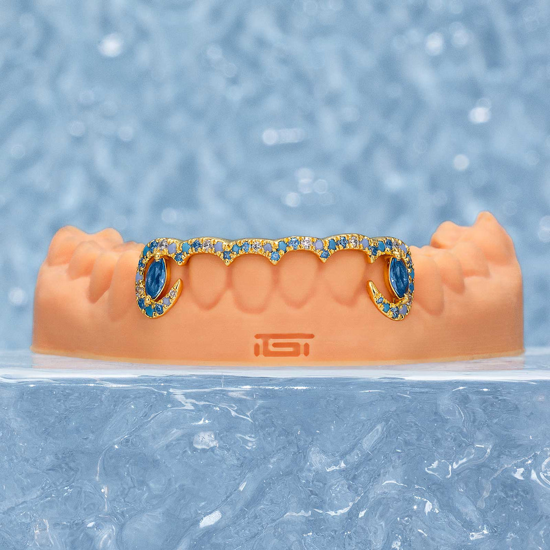 Diamond Bar W Maruqise Cut on Fang