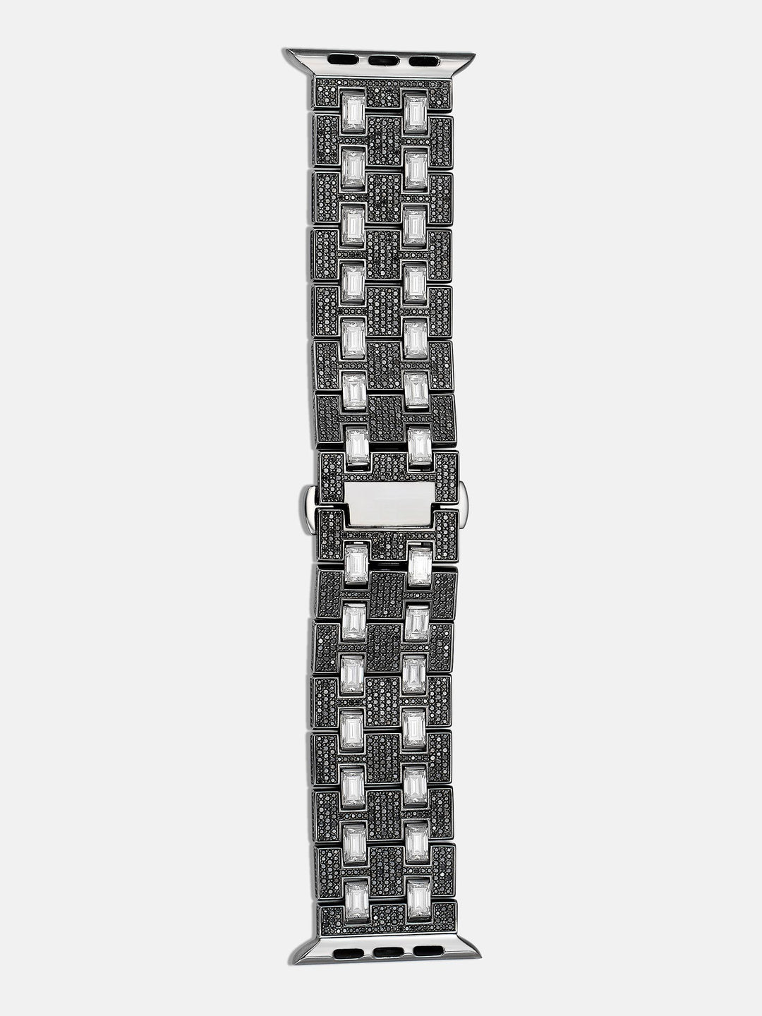 Emerald & Round Cut Moissanite Band For Apple Watch