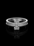S925 Moissanite Letter I Ring