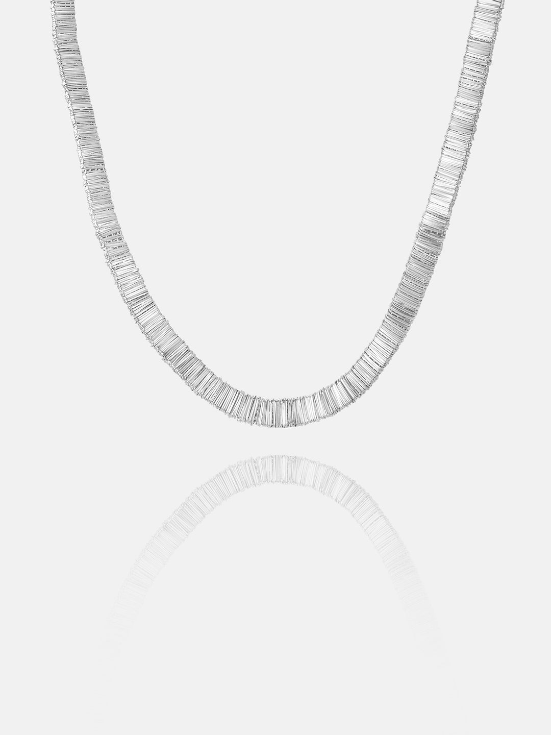 Italian Silver Wide Flat Snake Necklace Or Bracelet