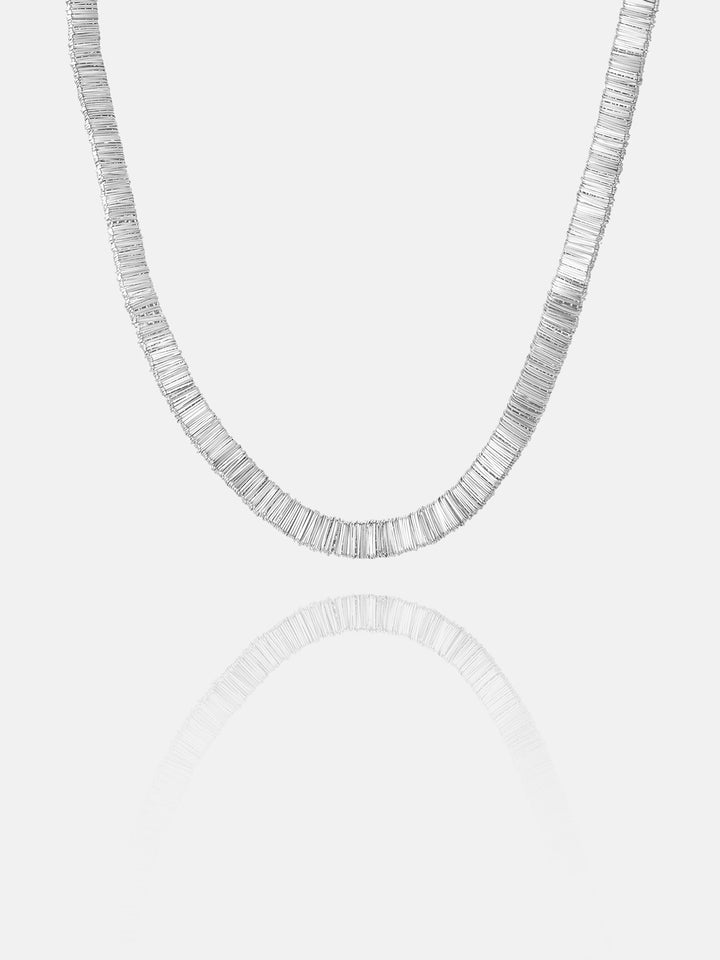 Italian Silver Wide Flat Snake Necklace Or Bracelet