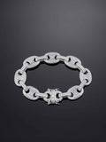12mm G-Link Bracelet in White Gold
