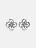 Moissanite Double Clover Stud Earrings