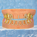 NY Cross Sunflower Opal Diamond Grillz