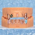 Open Face Pink Charm Grillz