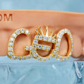 Moissanite Open Face Letter CEO Grillz