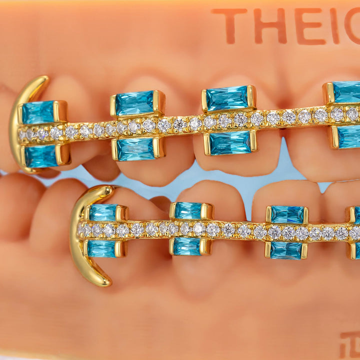 Rectangular Cut Brace Style Grillz