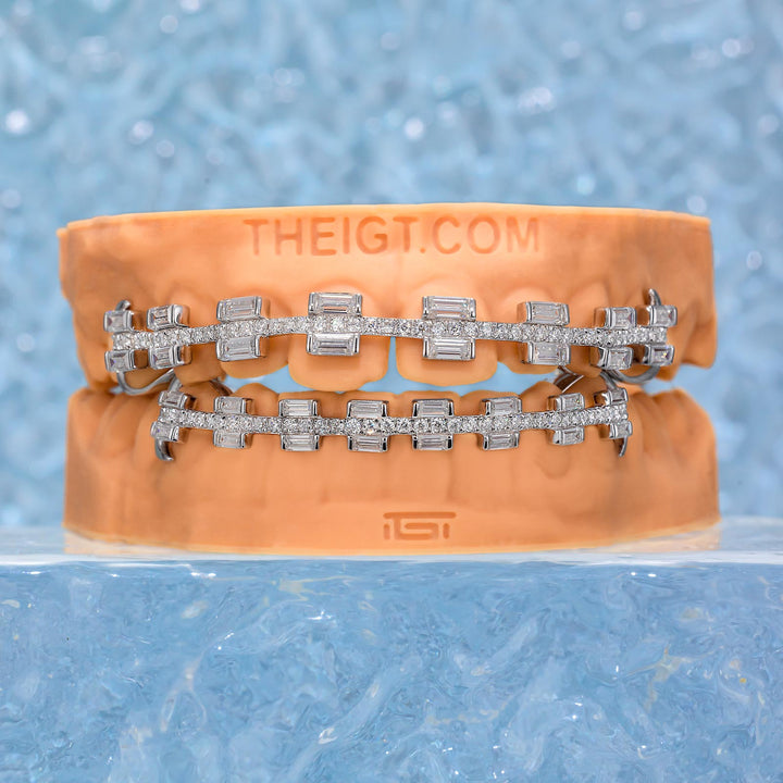 Rectangular Cut Brace Style Grillz