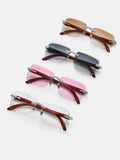 Round Moissanite Cluster Sunglasses In White Gold