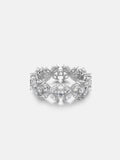 Round & Marquise Moissanite Eternity Ring