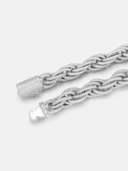S925 Moissanite 12mm Rope Chain