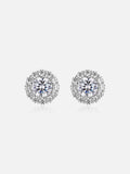 Moissanite Flower Cluster Stud Earrings