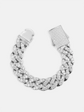 Made To Order 16MM S925 Single Row Moissanite Cuban Bracelet