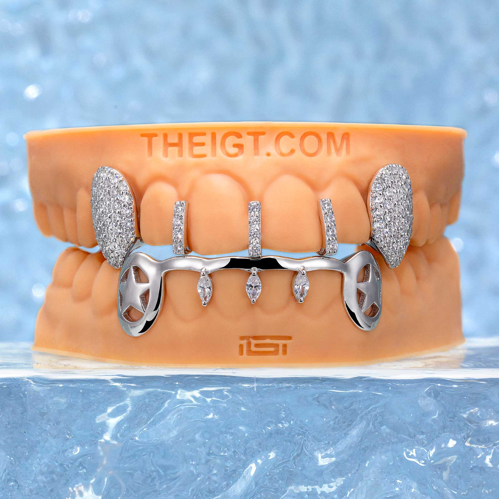 Diamond Vampire Grillz – Marquise Cut Bar Grilz | TheIGT – ICEGIANT