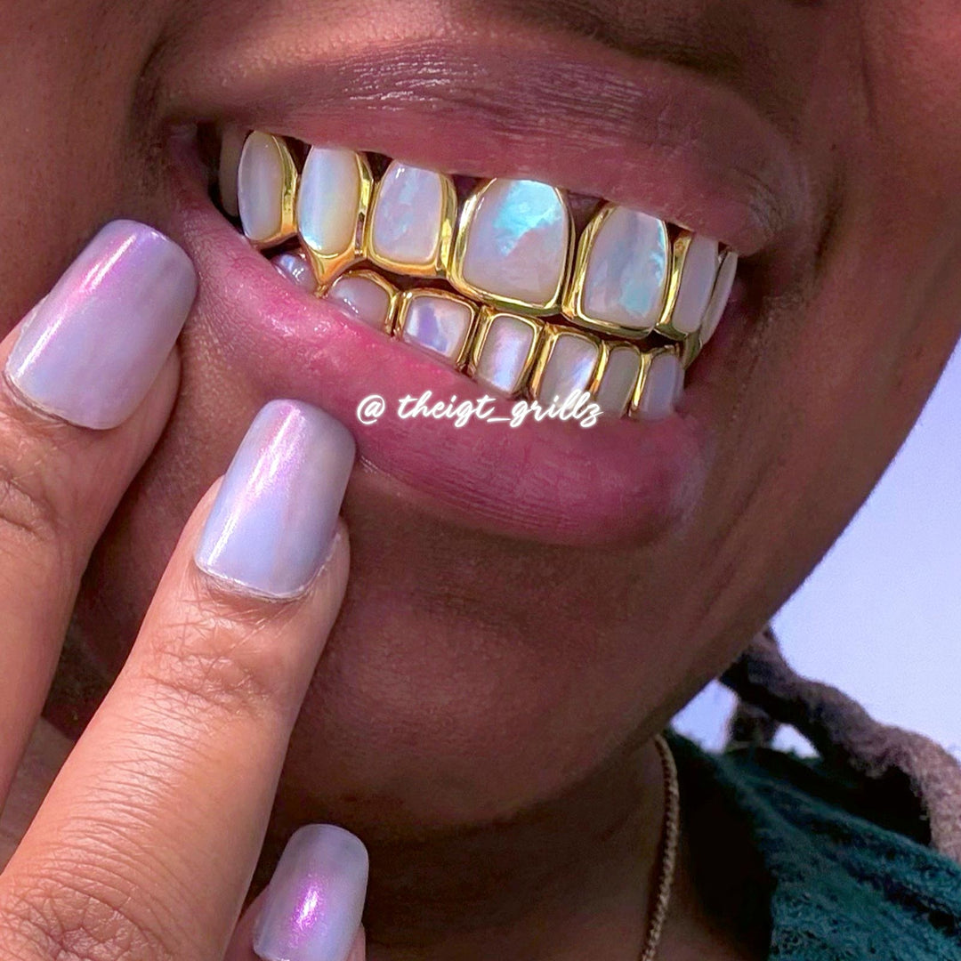 White Shell Grillz